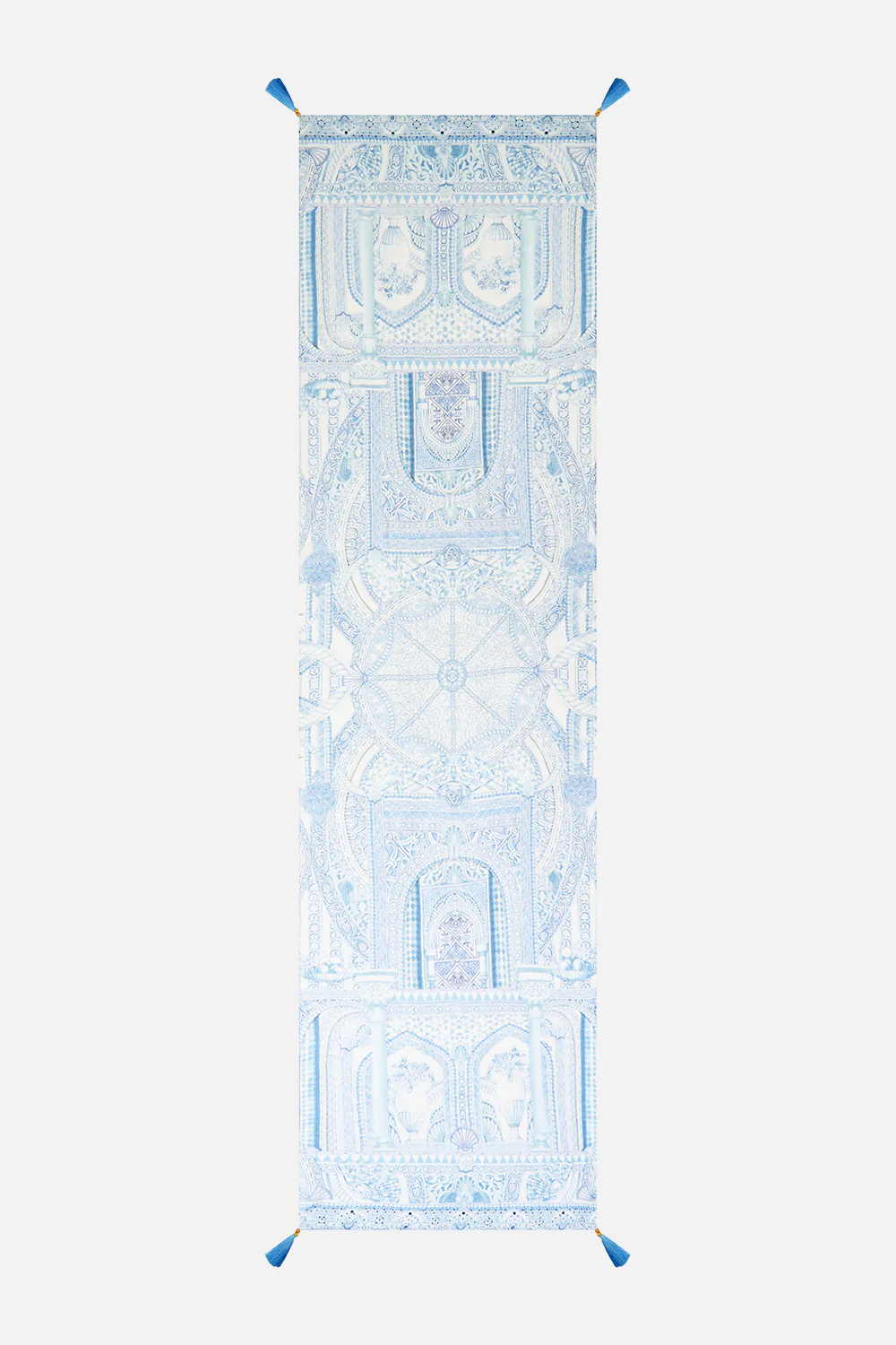 LONG SILK CRINKLE CHIFFON SCARF THE HUM OF THE ALHAMBRA - Image 2