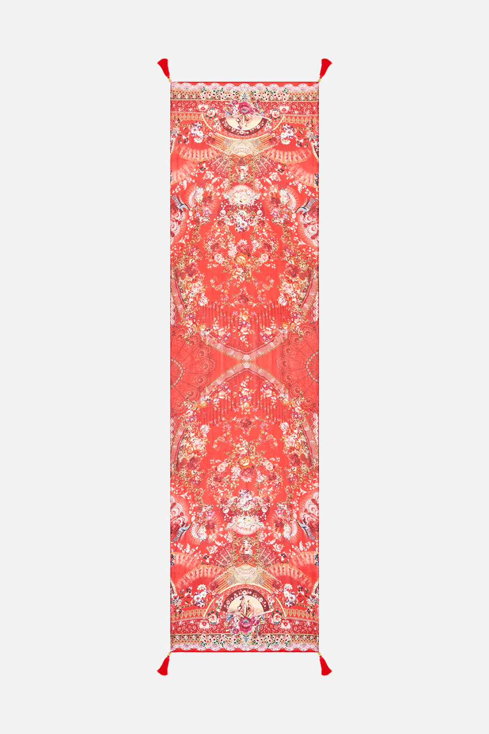 LONG SILK CRINKLE CHIFFON SCARF OLÉ OLÉ - Image 2