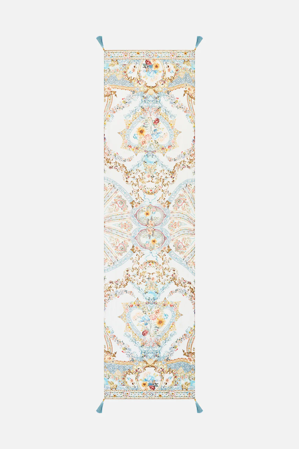LONG SILK CRINKLE CHIFFON SCARF SEVILLE SWEETHEART - Image 2