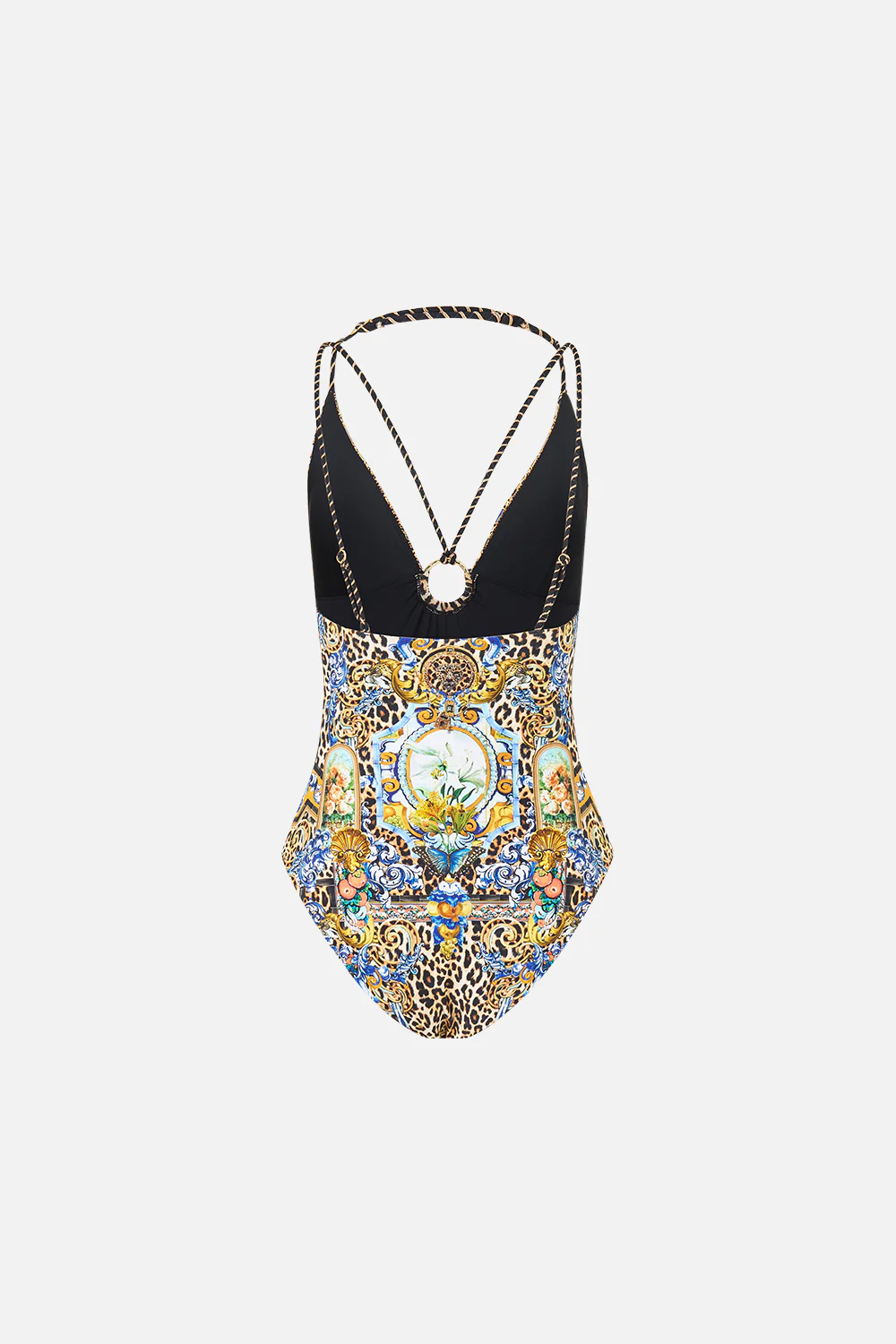 MULTI STRAP HALTER TRI ONE PIECE WITH TRIM SEVILLIAN STYLE - Image 2