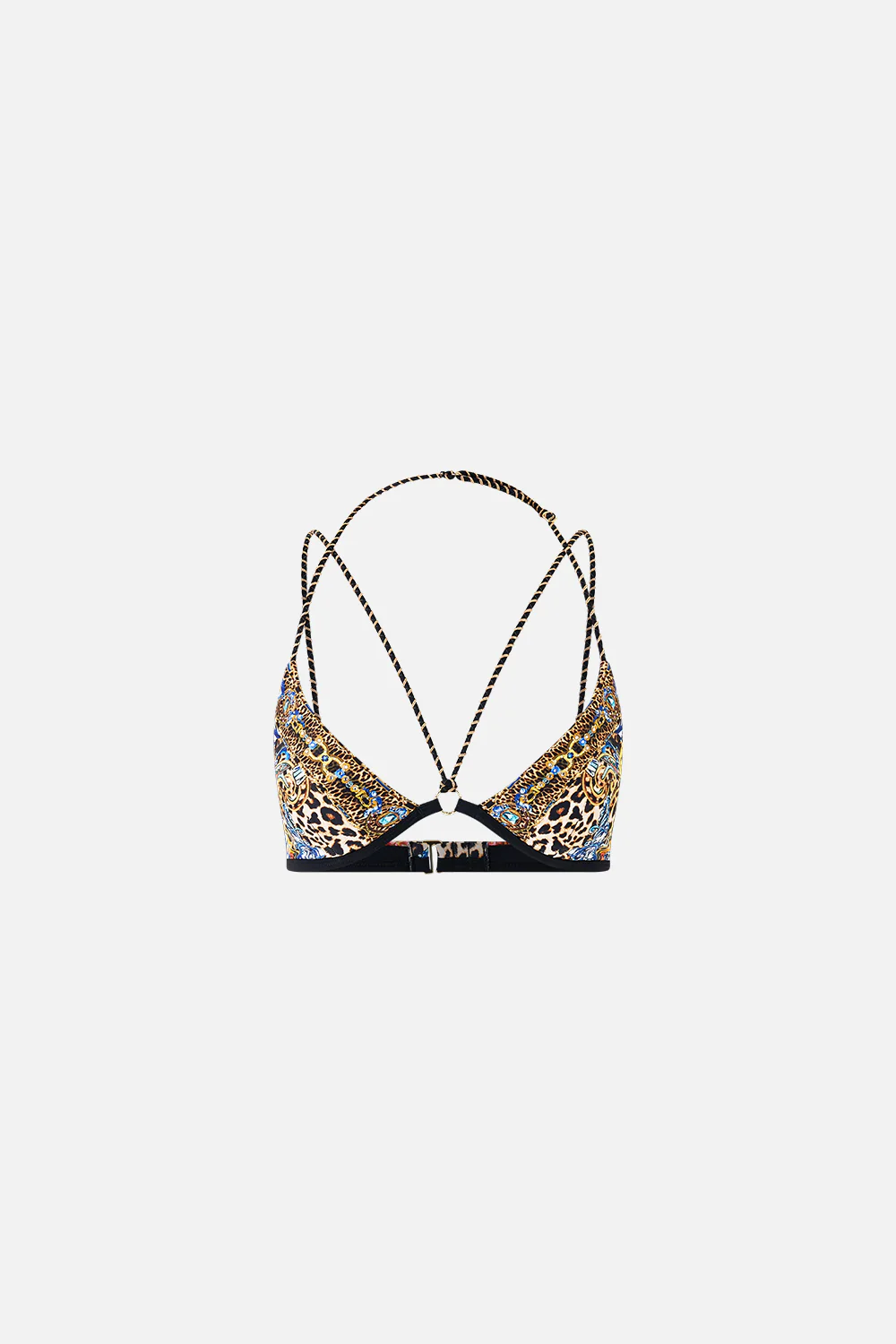 MULTI STRAP HALTER TRI BIKINI TOP WITH TRIM SEVILLIAN STYLE - Image 3