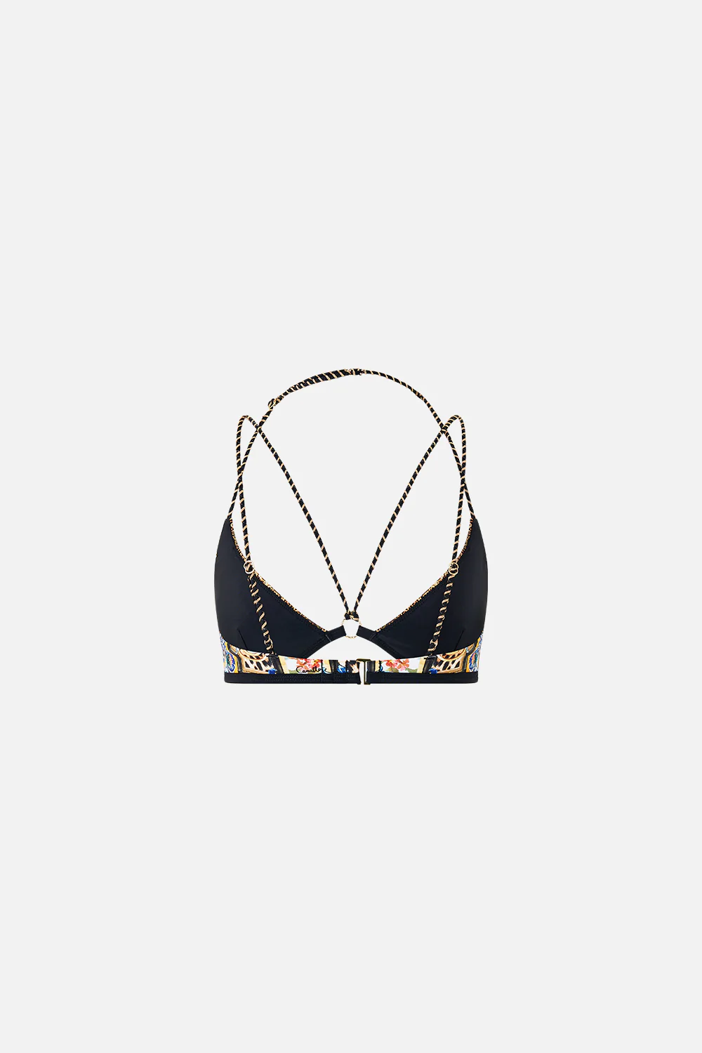 MULTI STRAP HALTER TRI BIKINI TOP WITH TRIM SEVILLIAN STYLE - Image 6