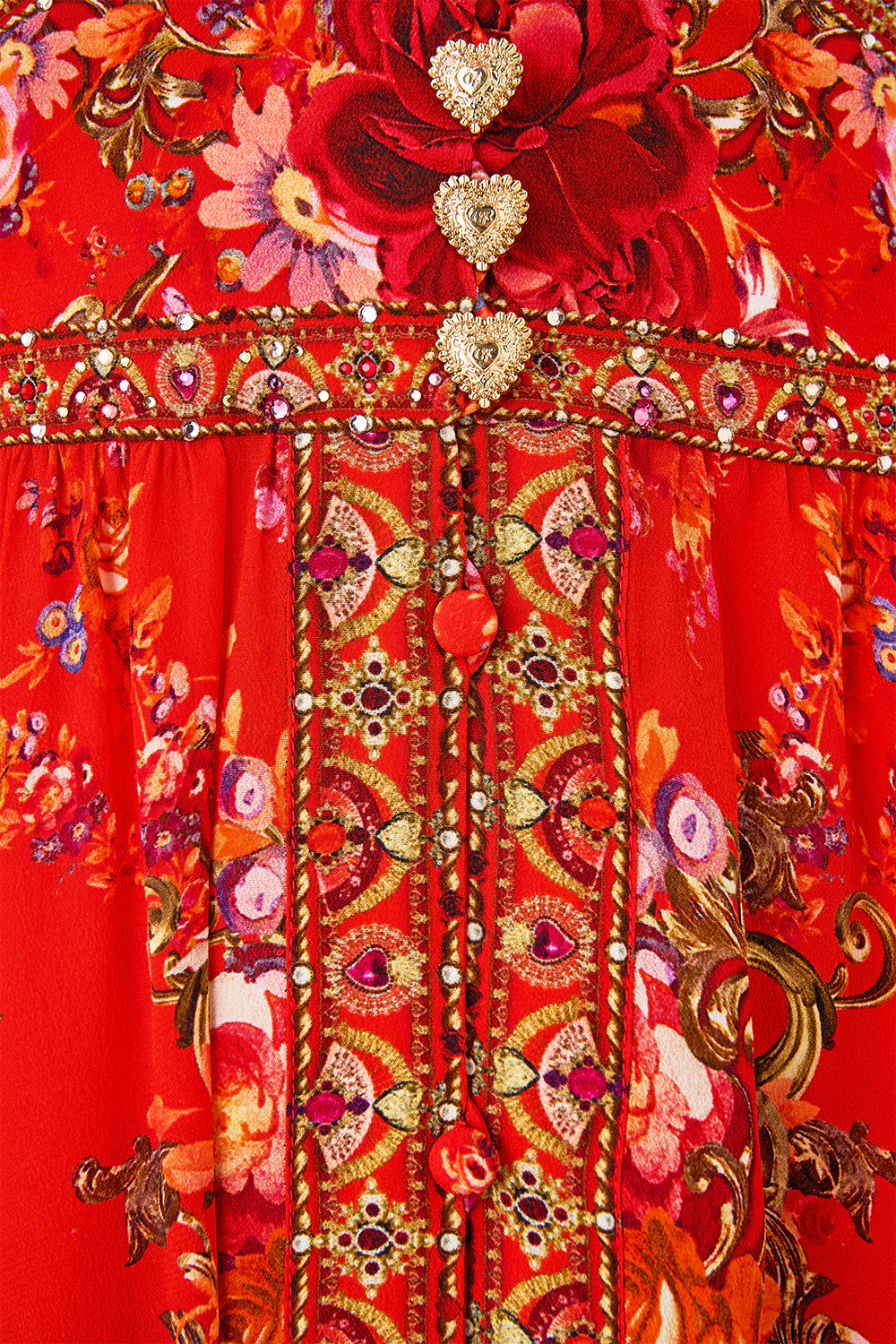SHAPED WAISTBAND DRESS WITH RUFFLE SLEEVE OLÉ OLÉ - Image 8