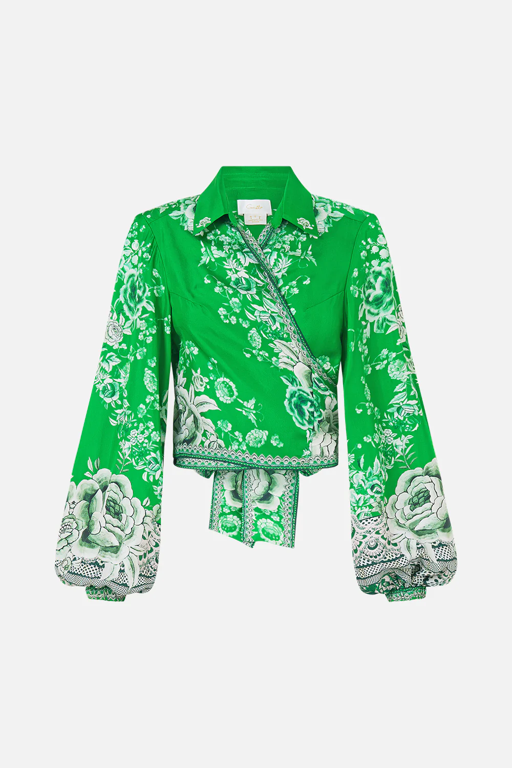 CROPPED WRAP SHIRT SACROMONTE SEÑORITA - Image 3