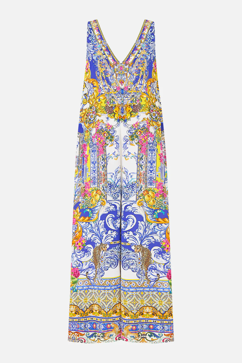 V NECK FLARED JUMPSUIT ESPAÑA NIRVANA - Image 3