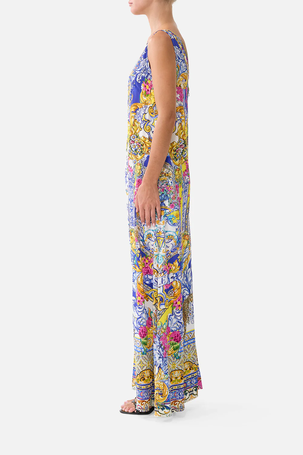 V NECK FLARED JUMPSUIT ESPAÑA NIRVANA - Image 4