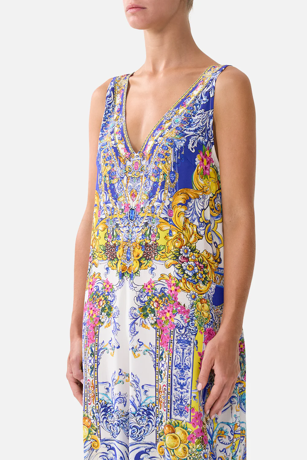 V NECK FLARED JUMPSUIT ESPAÑA NIRVANA - Image 5