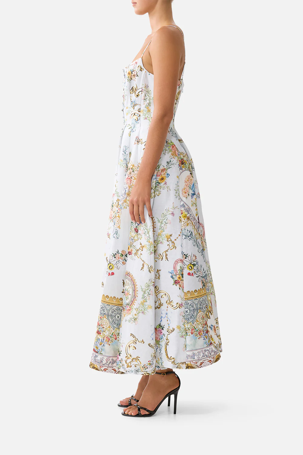 CORSET DRESS WITH LONG FLARED SKIRT SEVILLE SWEETHEART - Image 4