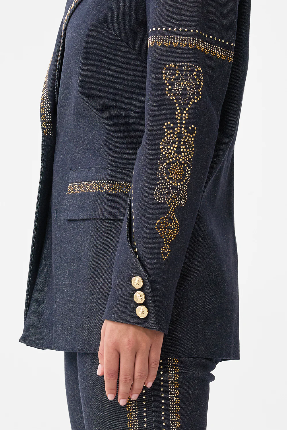 JACKET WITH SLEEVE CUT OUT DETAIL NOTES FROM THE BLUE ROOM - Image 6