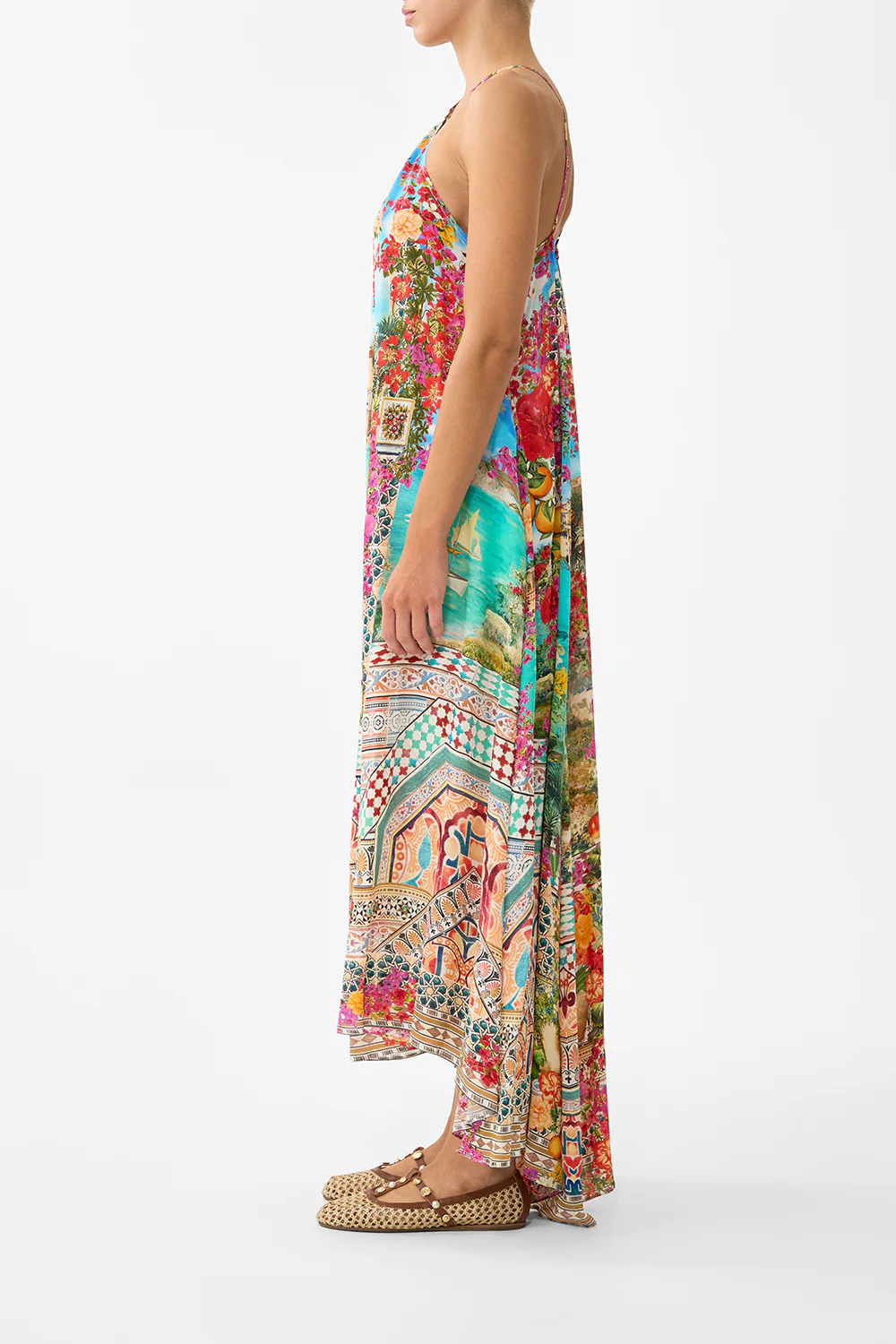 GATHER NECK HARDWARE MAXI DRESS MEET ME IN MALLORCA - Image 4