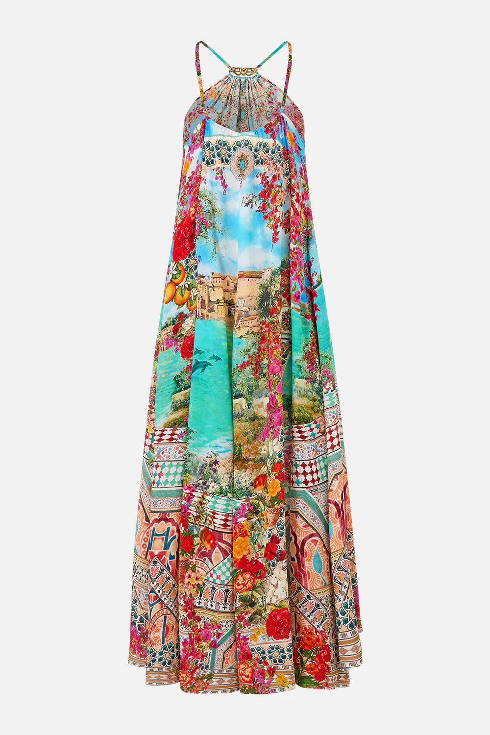 GATHER NECK HARDWARE MAXI DRESS MEET ME IN MALLORCA - Image 7