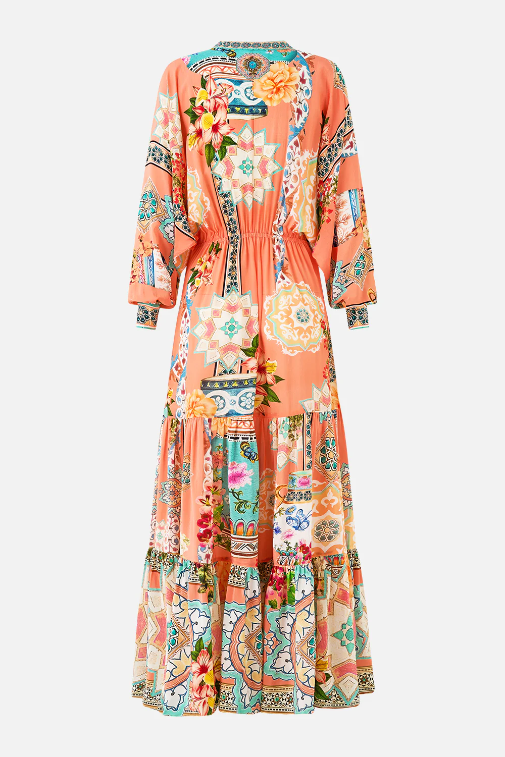 TIERED SHIRTDRESS WITH WIDE WAIST TIE MEET ME IN MALLORCA - Image 7