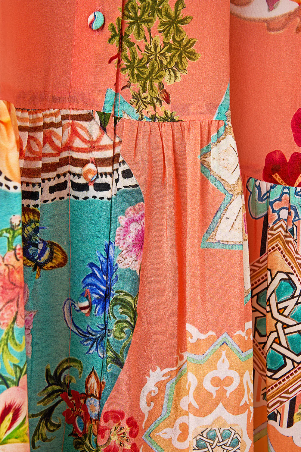 TIERED SHIRTDRESS WITH WIDE WAIST TIE MEET ME IN MALLORCA - Image 8