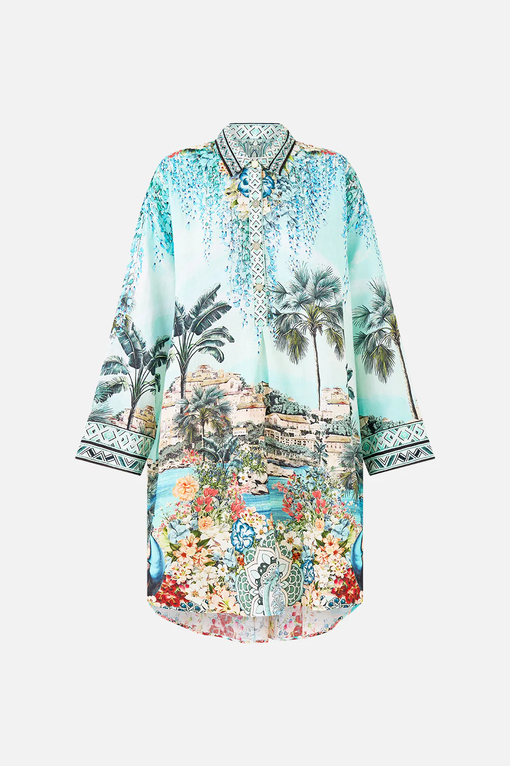RELAXED HIGH LOW SHIRT DRESS BALEARIC BEBÉ - Image 3