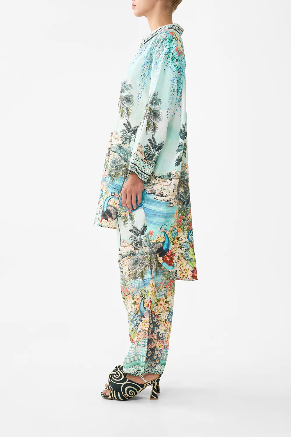 RELAXED HIGH LOW SHIRT DRESS BALEARIC BEBÉ - Image 4