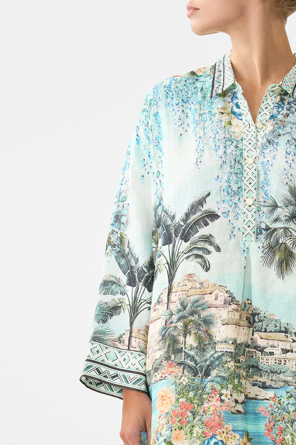 RELAXED HIGH LOW SHIRT DRESS BALEARIC BEBÉ - Image 6