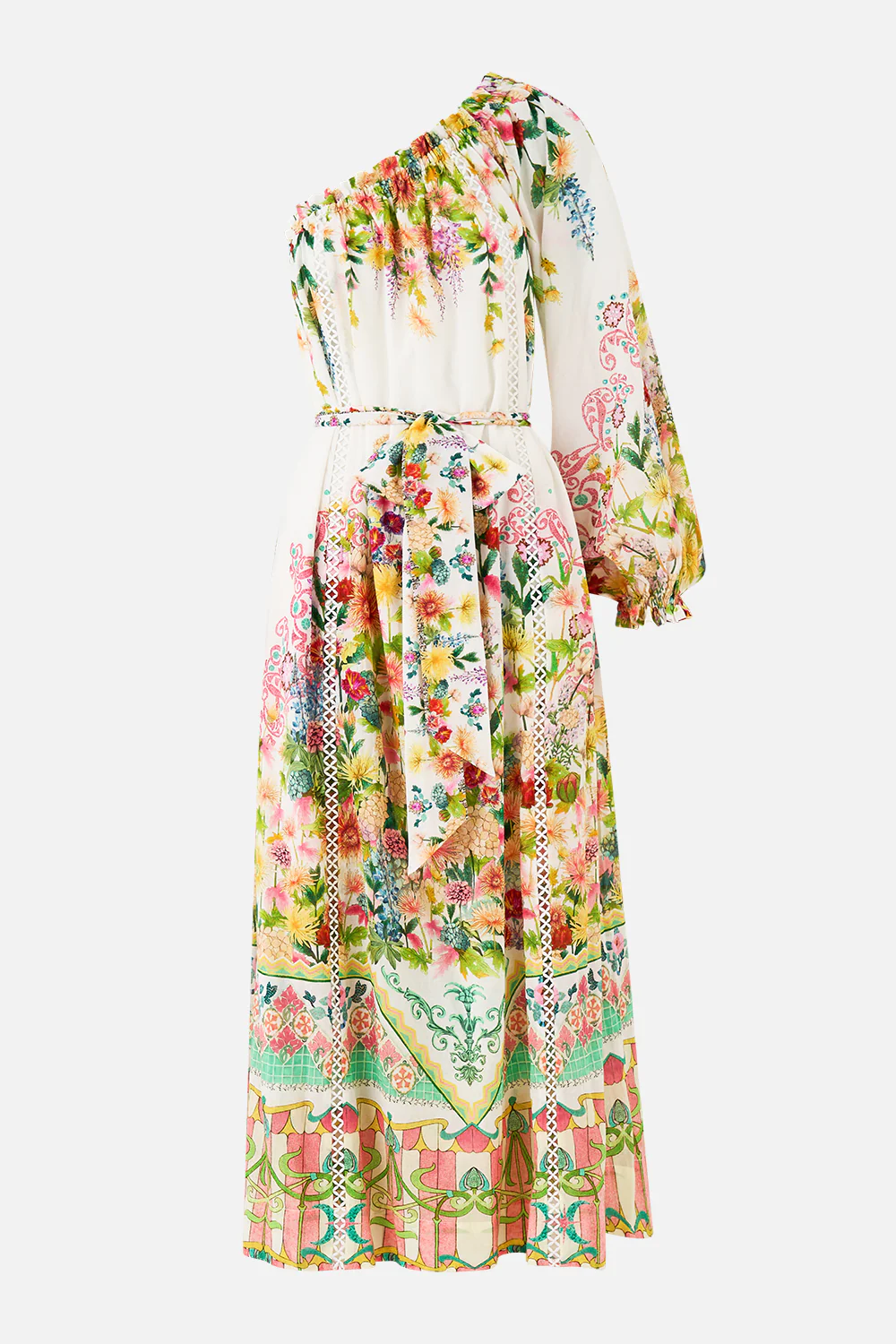 ONE SHOULDER DRESS WITH BLOUSON SLEEVE THE CALL OF CATALONIA - Image 3