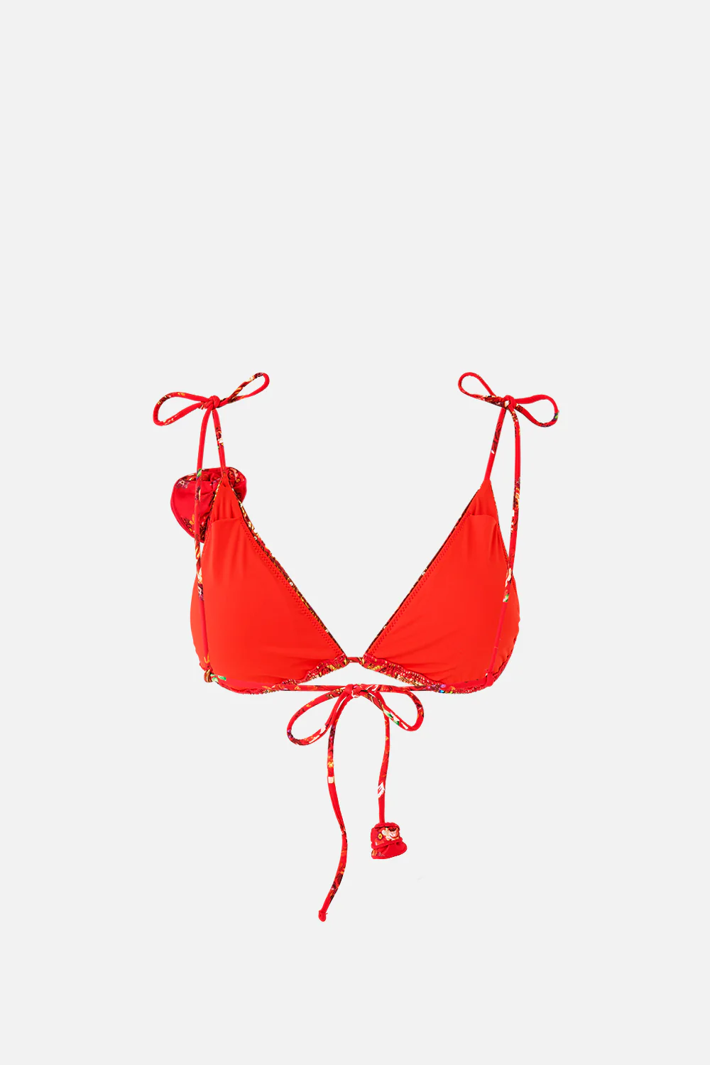 TIE SHOULDER TRI BIKINI TOP WITH ROSETTE DETAIL OLÉ OLÉ - Image 6