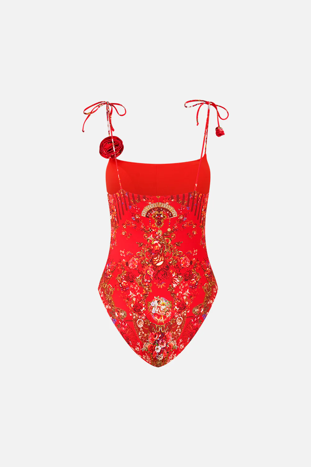 STRAIGHT NECK ONE PIECE WITH ROSETTE DETAIL OLÉ OLÉ - Image 6