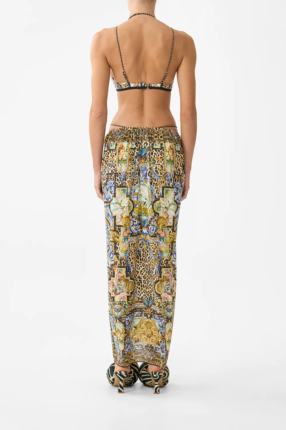 MULTI WEAR BEACH MIDI DRESS WITH RING FRONT SEVILLIAN STYLE - Image 2