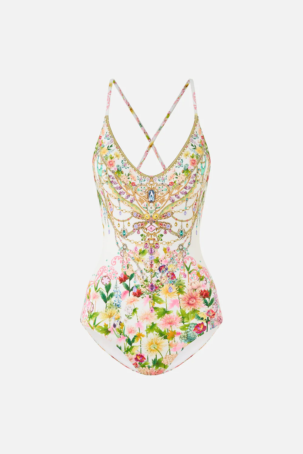 SCOOP NECK ONE PIECE WITH CROSS BACK STRAPS THE CALL OF CATALONIA - Image 3