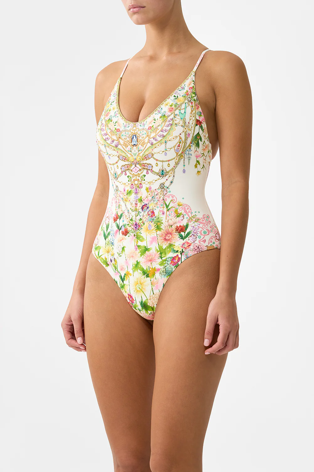 SCOOP NECK ONE PIECE WITH CROSS BACK STRAPS THE CALL OF CATALONIA - Image 5