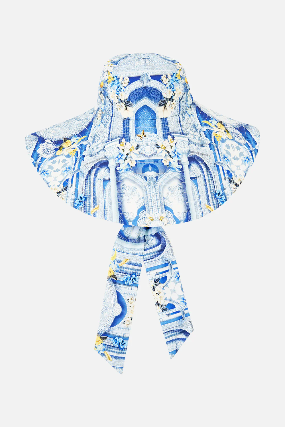 WIDE BRIM BUCKET HAT WITH TIE DE NADA GRANADA - Image 2