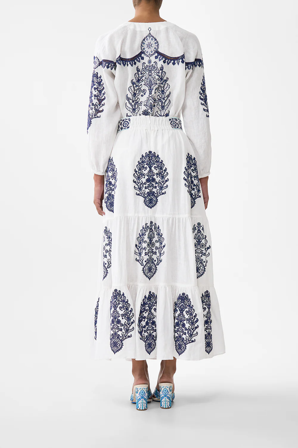 TIERED EMBROIDERED SKIRT ISNIK LULLABY - Image 2