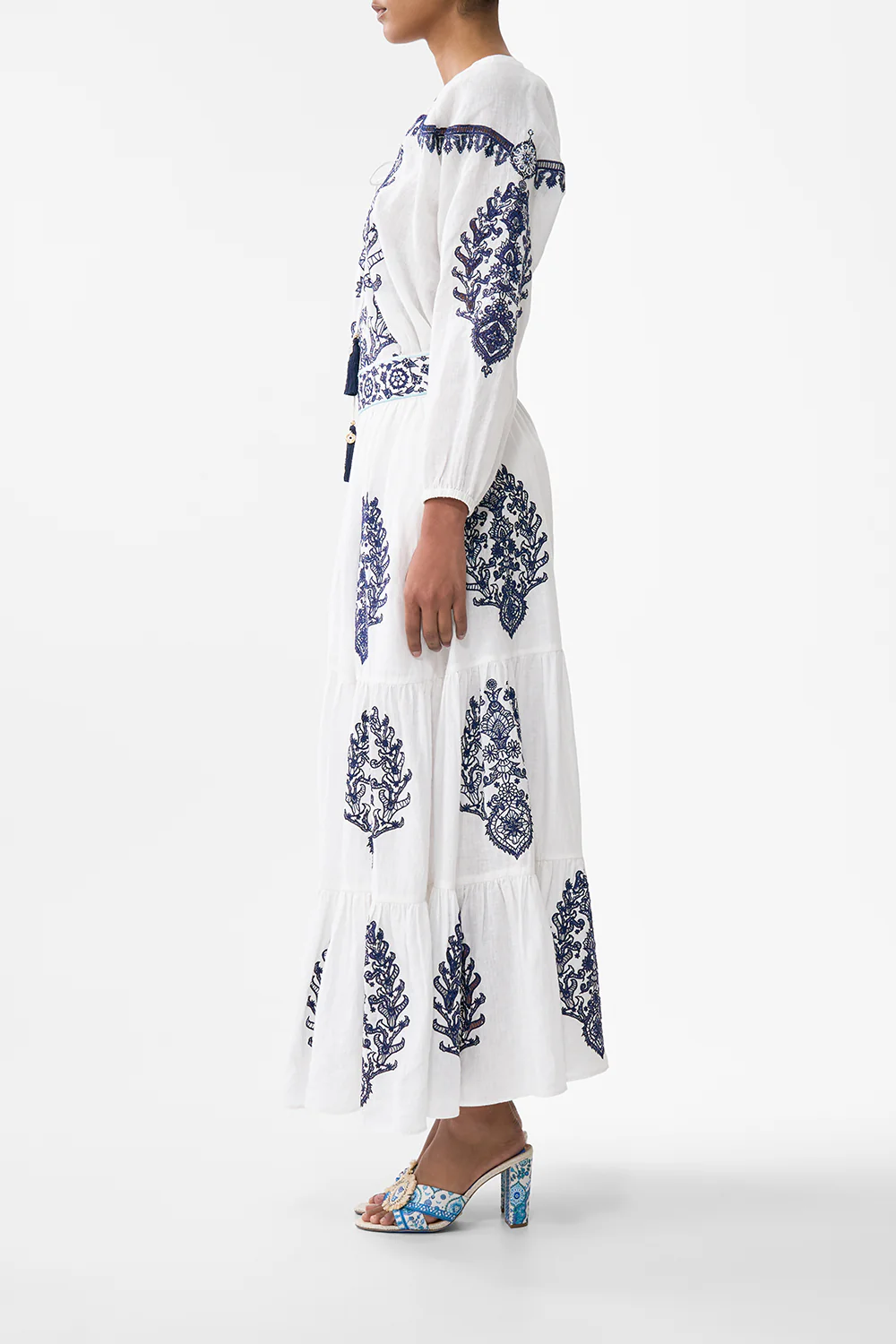 TIERED EMBROIDERED SKIRT ISNIK LULLABY - Image 4
