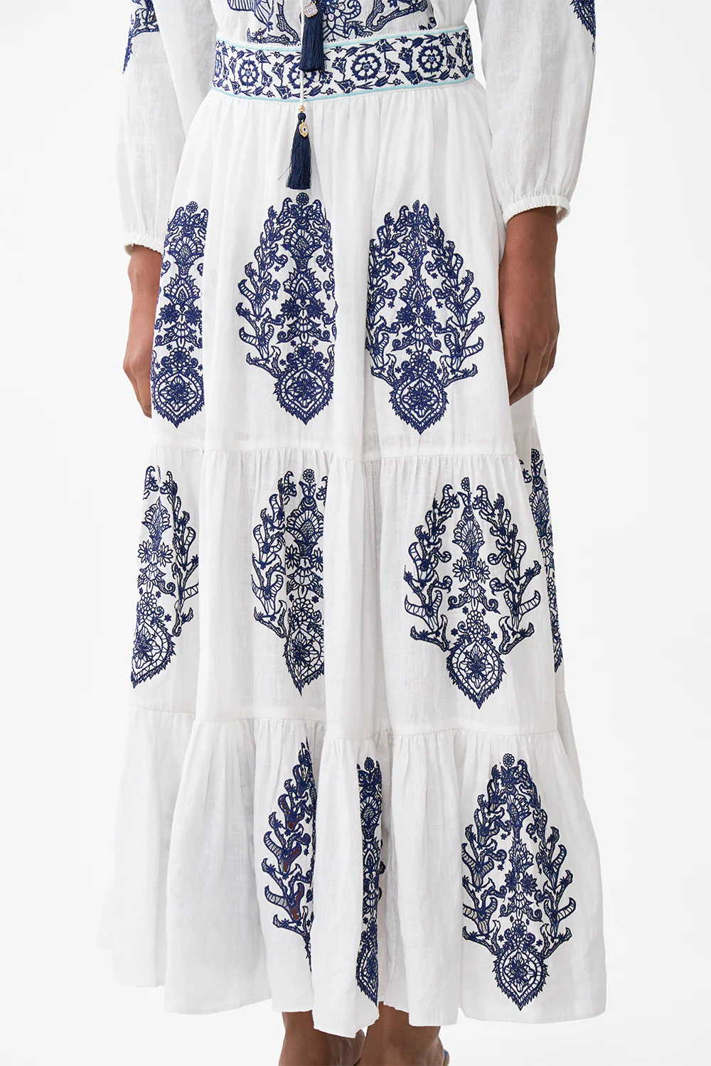 TIERED EMBROIDERED SKIRT ISNIK LULLABY - Image 5