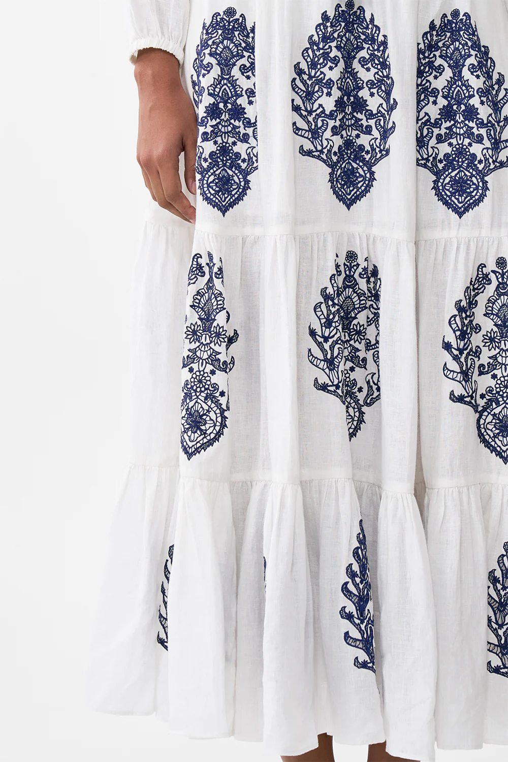 TIERED EMBROIDERED SKIRT ISNIK LULLABY - Image 6