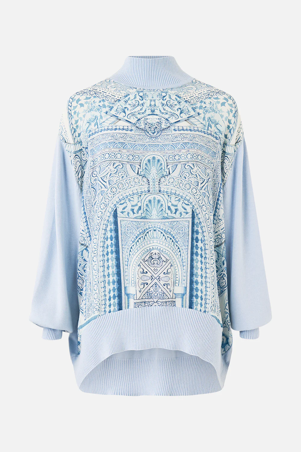 SILK FRONT TURTLE NECK KNIT THE HUM OF THE ALHAMBRA - Image 3