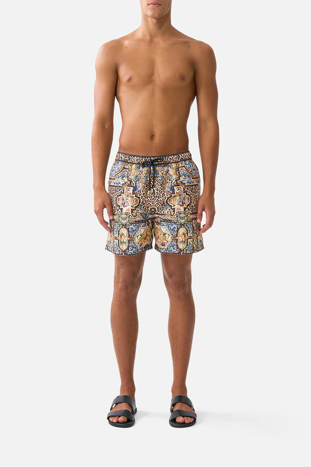 MID LENGTH BOARDSHORT WITH ELASTIC WAIST SEVILLIAN STYLE