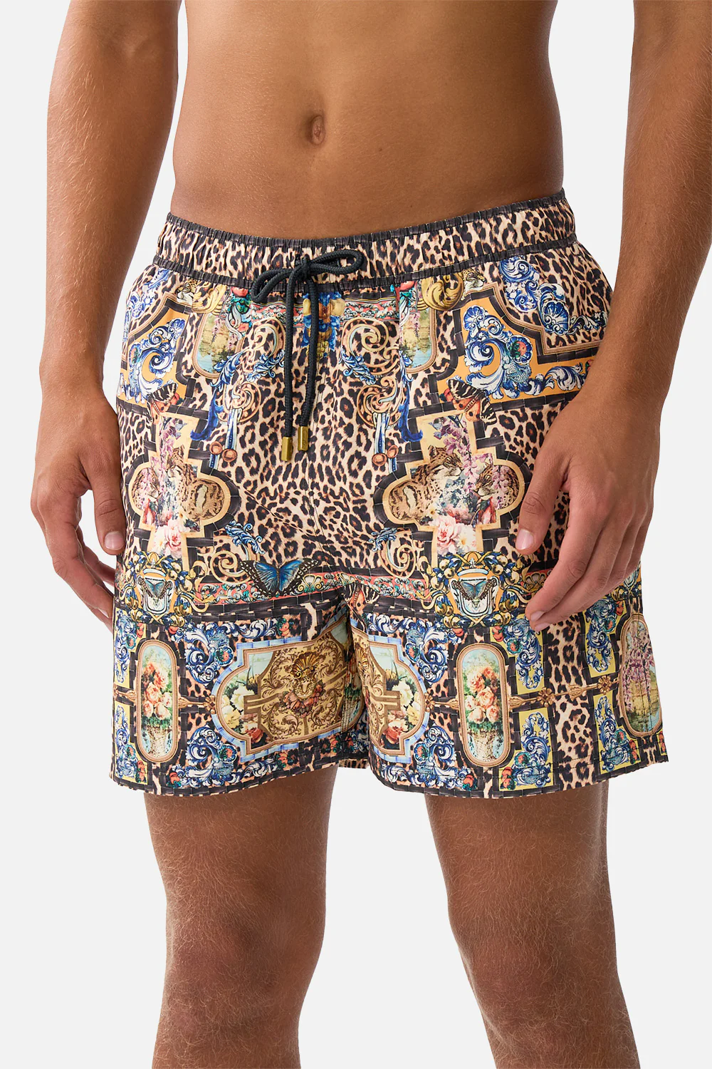 MID LENGTH BOARDSHORT WITH ELASTIC WAIST SEVILLIAN STYLE - Image 5