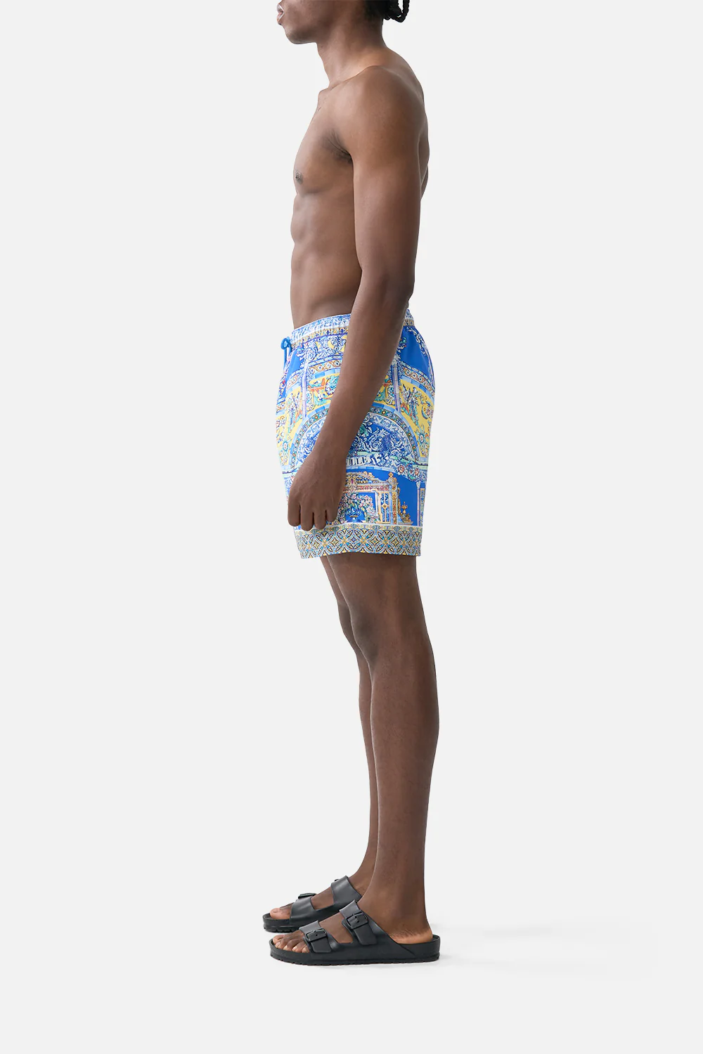 MID LENGTH BOARDSHORT WITH ELASTIC WAIST BENEATH THE ANDALUSIAN SUN - Image 4
