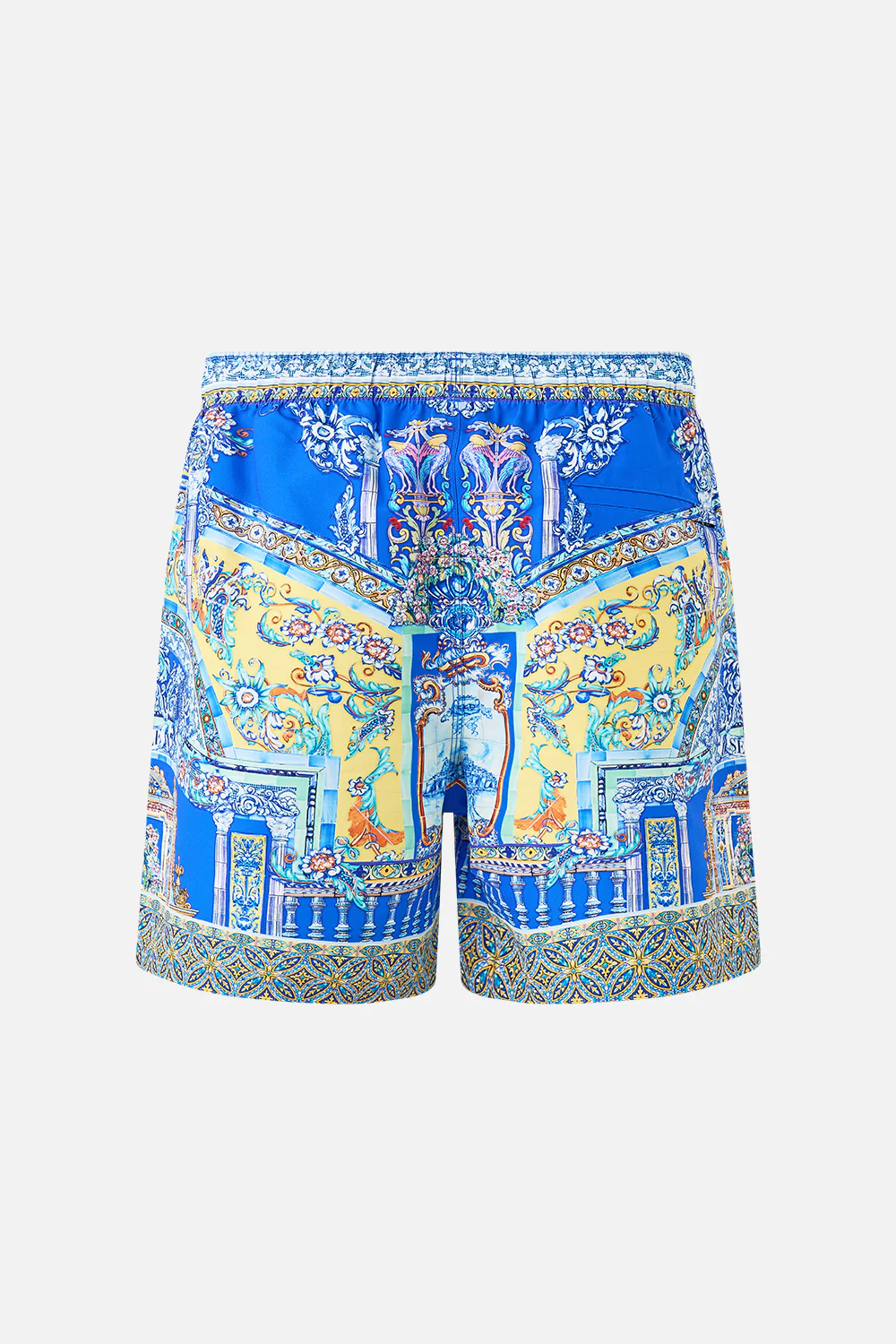 MID LENGTH BOARDSHORT WITH ELASTIC WAIST BENEATH THE ANDALUSIAN SUN - Image 6