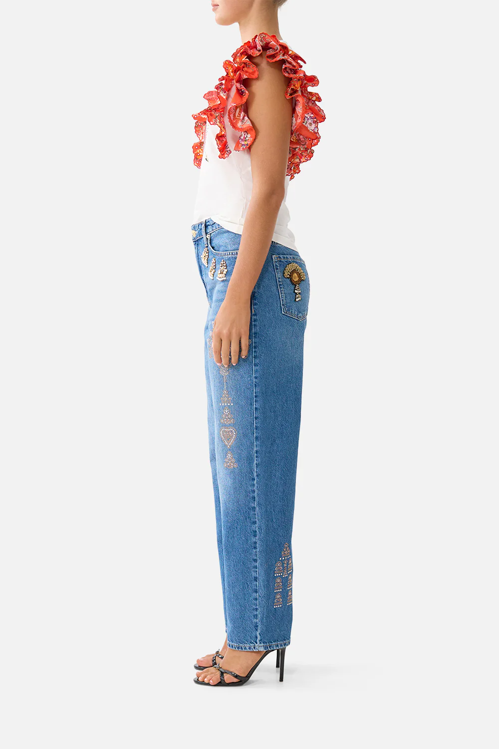 DOUBLE FRILL SLEEVE TEE OLÉ OLÉ - Image 4