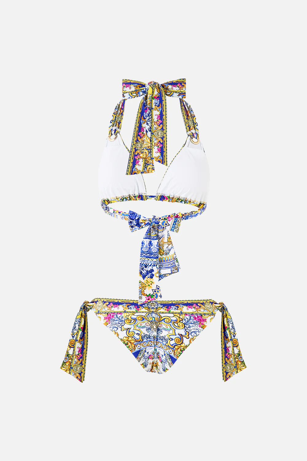 SOFT THICK TIE TRI BIKINI SET WITH EYELET TRIMS ESPAÑA NIRVANA - Image 6