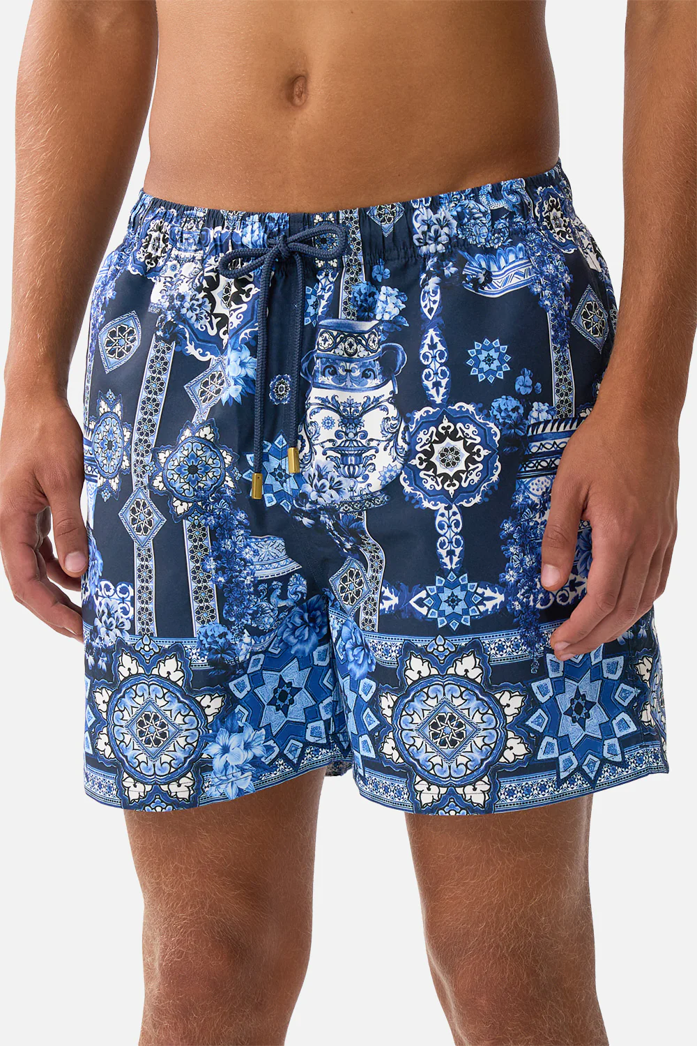 MID LENGTH BOARDSHORT WITH ELASTIC WAIST A TILED WONDERLAND - Image 5