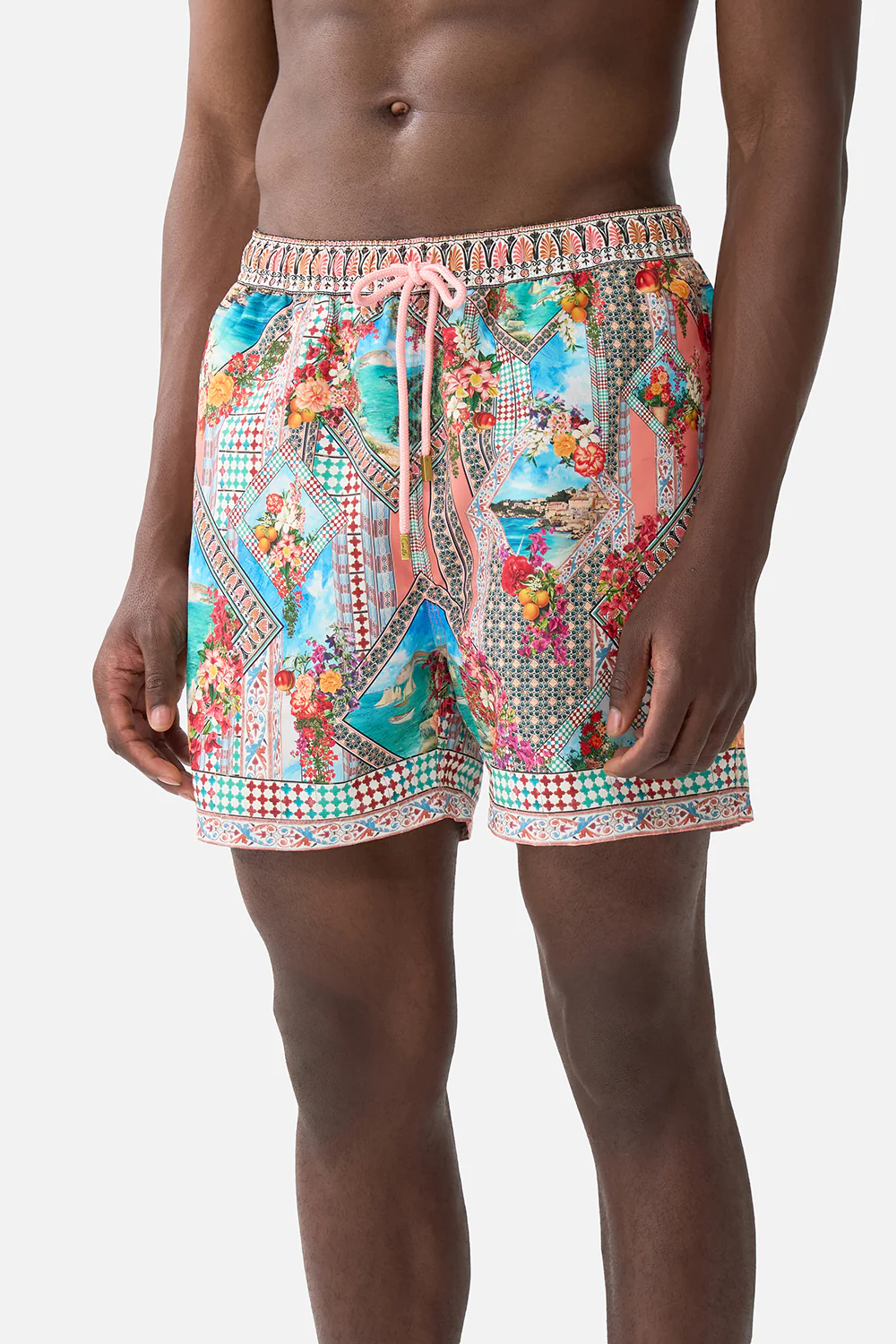MID LENGTH BOARDSHORT WITH ELASTIC WAIST MEET ME IN MALLORCA - Image 5