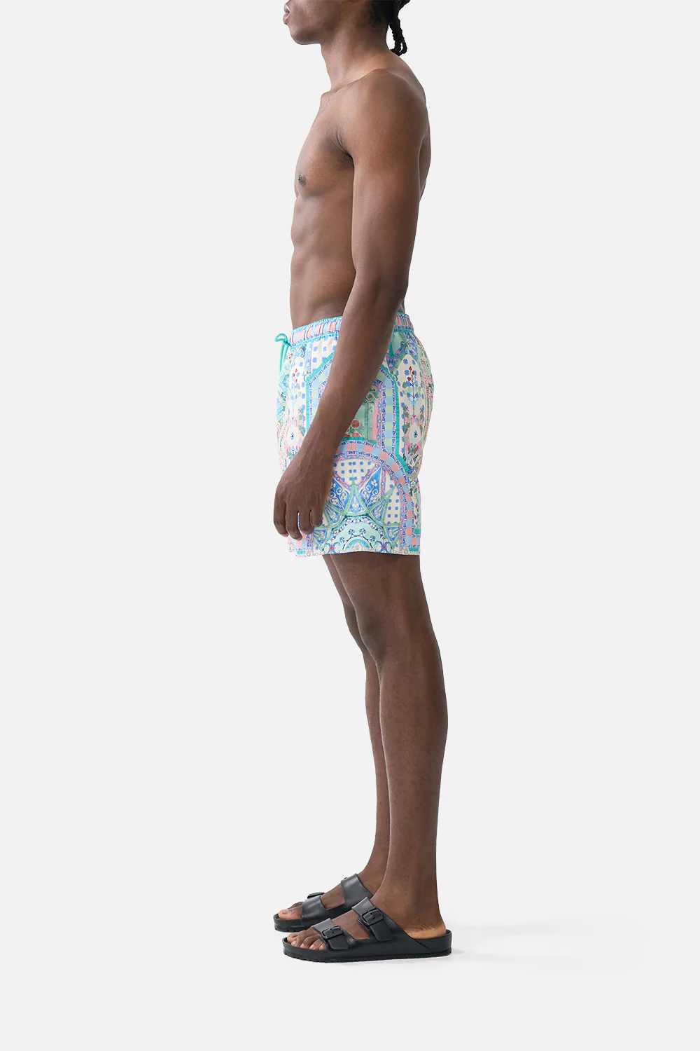 MID LENGTH BOARDSHORT WITH ELASTIC WAIST MIDSUMMER MOSAICS - Image 4