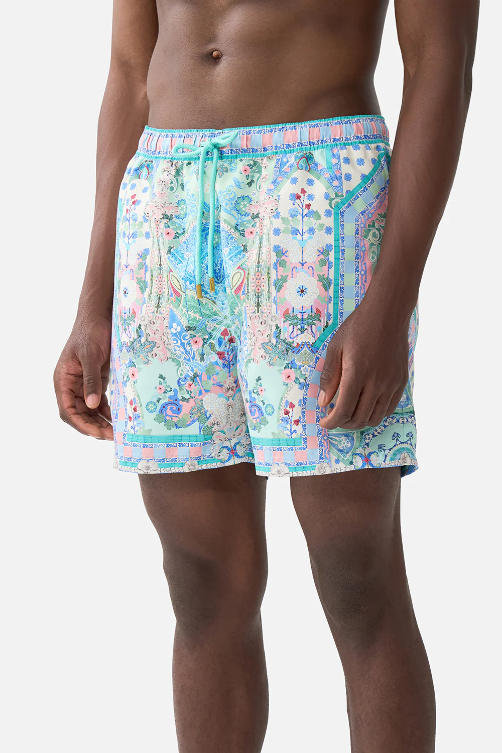 MID LENGTH BOARDSHORT WITH ELASTIC WAIST MIDSUMMER MOSAICS - Image 5