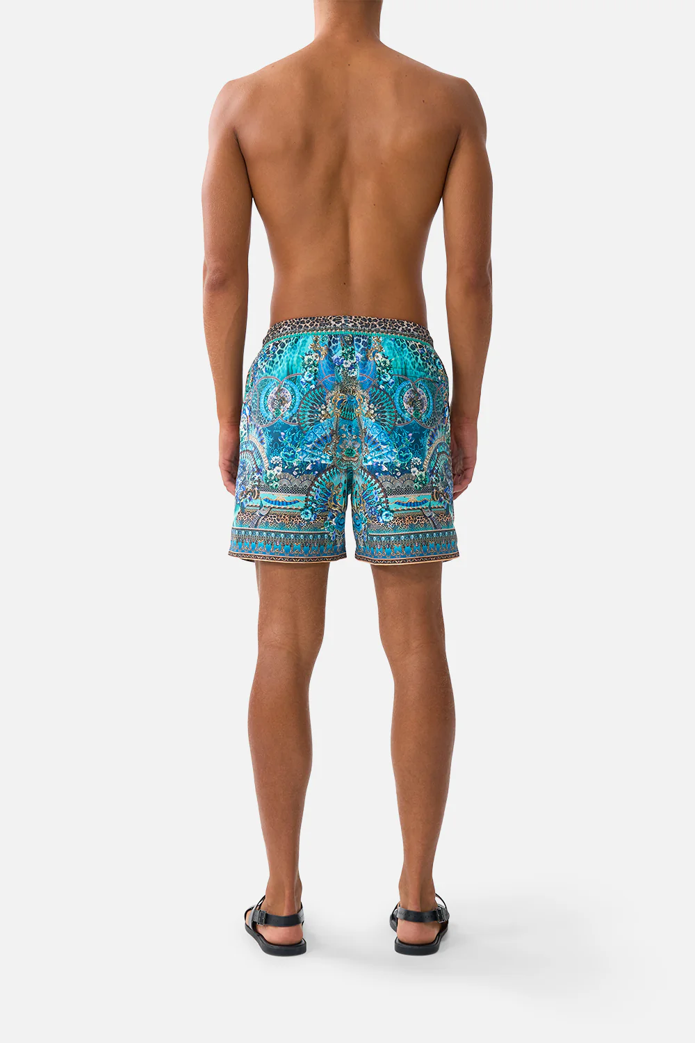 MID LENGTH BOARDSHORT WITH ELASTIC WAIST FLAMENCO EUPHORIA - Image 2