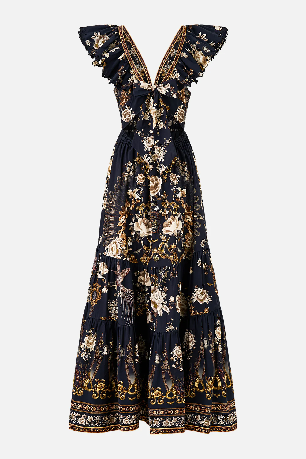TIERED DRESS WITH NECK FRILL FLAMENCO FOLKLORE - Image 8