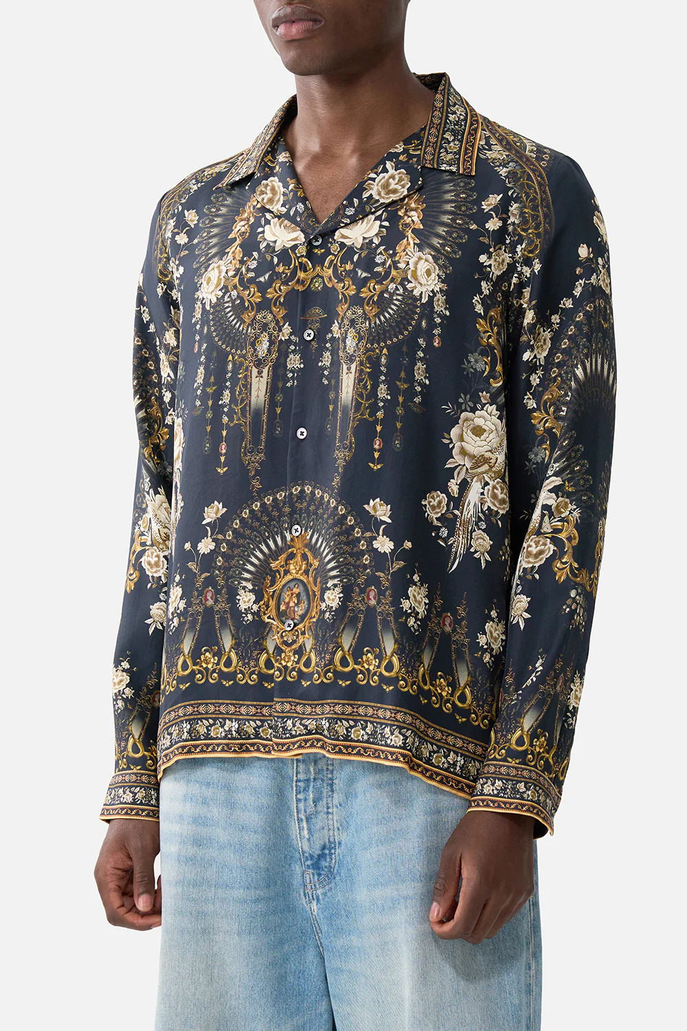 LONG SLEEVE CAMP COLLARED SHIRT FLAMENCO FOLKLORE - Image 5