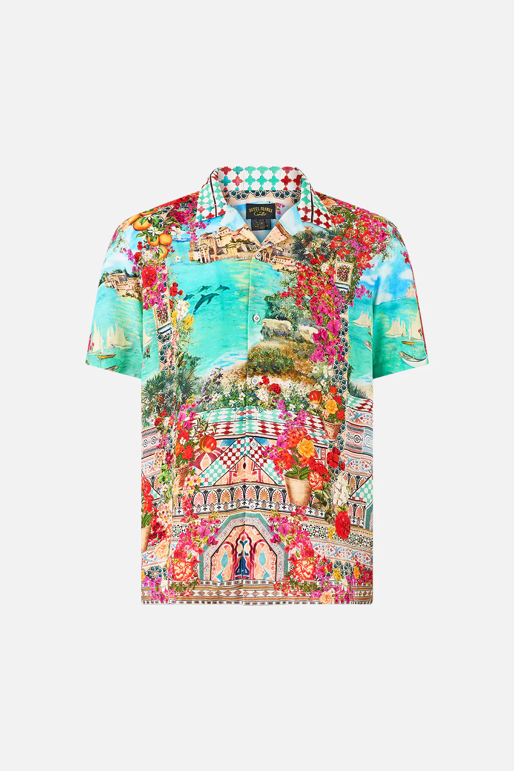 SHORT SLEEVE CAMP COLLARED SHIRT MEET ME IN MALLORCA - Image 3