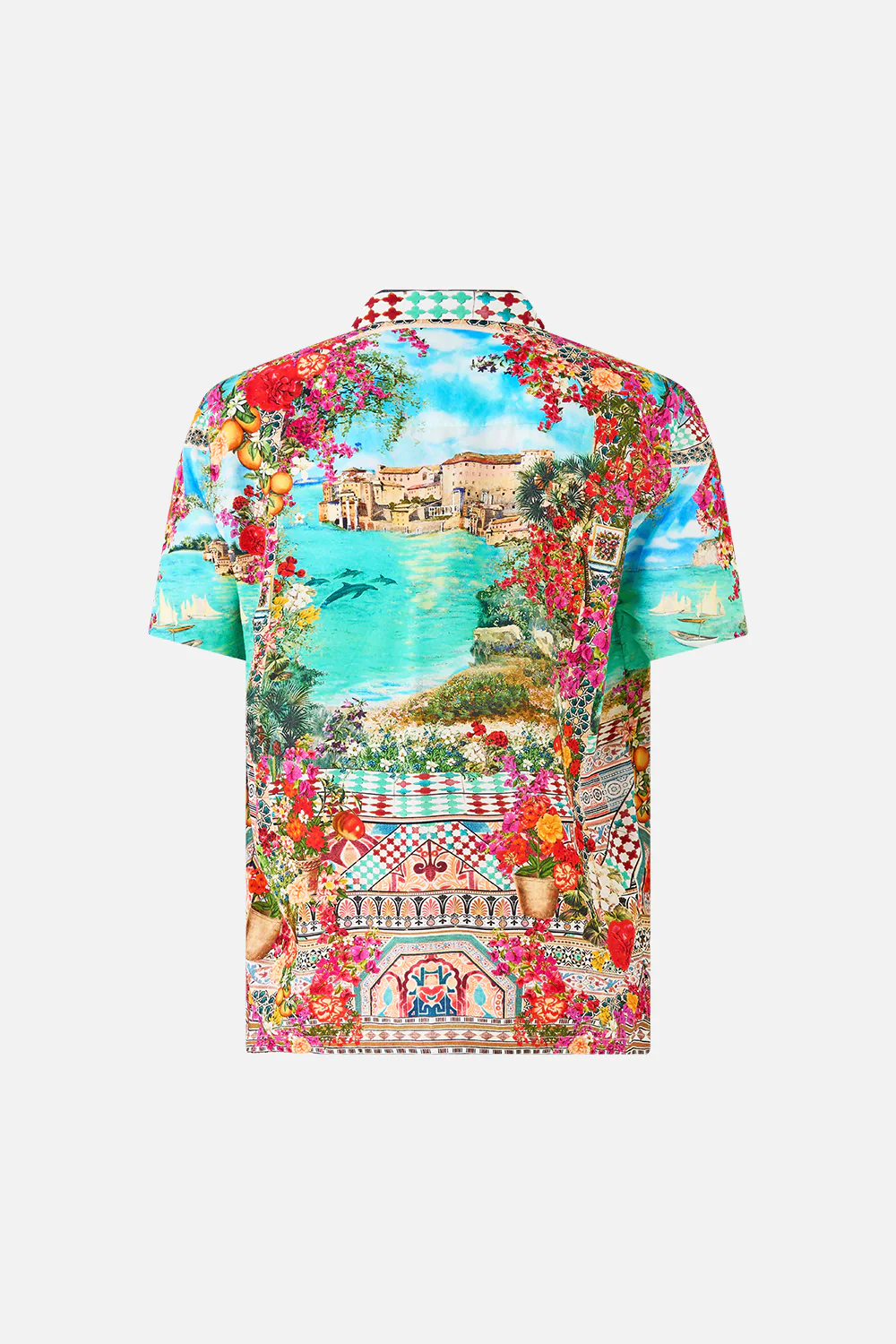 SHORT SLEEVE CAMP COLLARED SHIRT MEET ME IN MALLORCA - Image 6