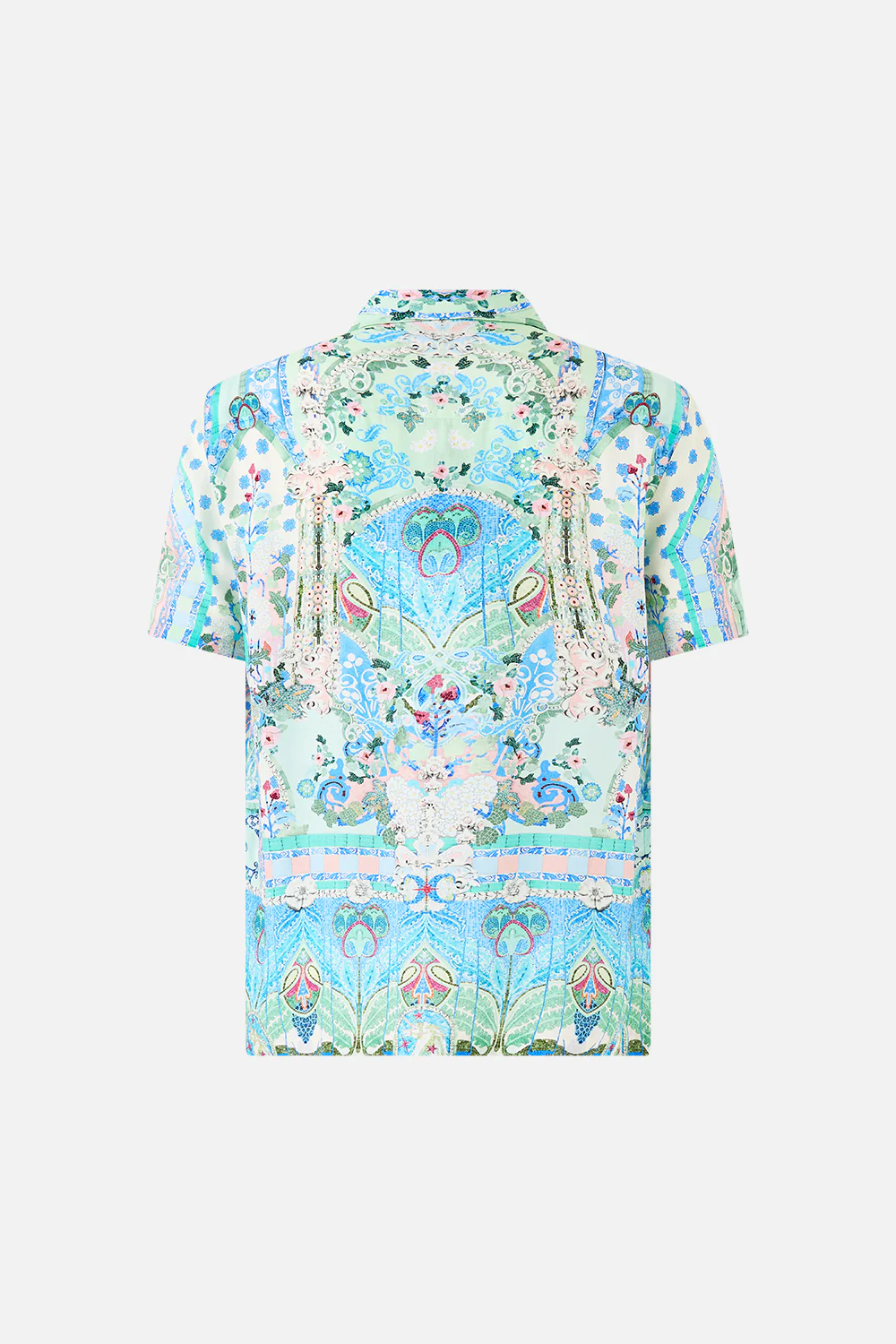 SHORT SLEEVE CAMP COLLARED SHIRT MIDSUMMER MOSAICS - Image 6