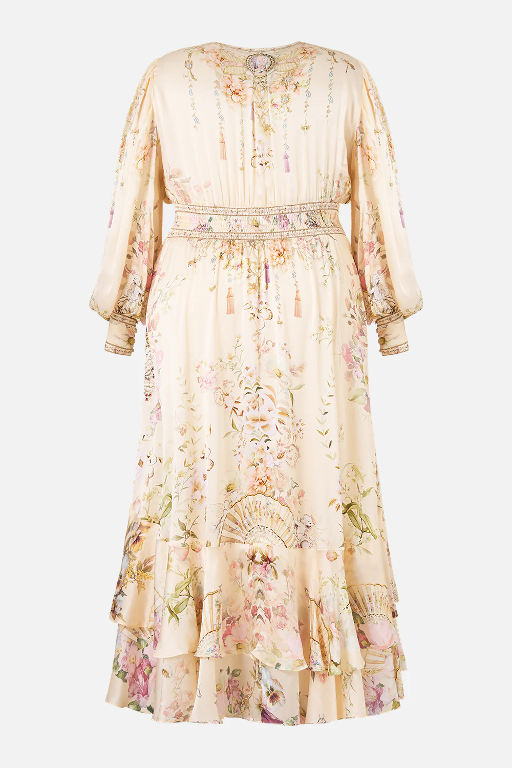 LONG BUTTON FRONT DRESS ADORNED IN ARANJUEZ - Image 11
