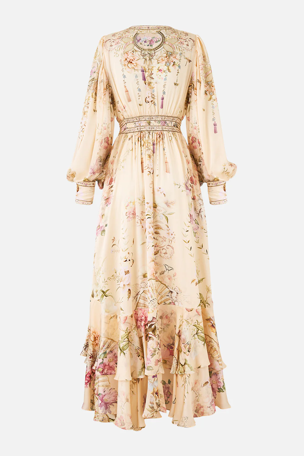 LONG BUTTON FRONT DRESS ADORNED IN ARANJUEZ - Image 8